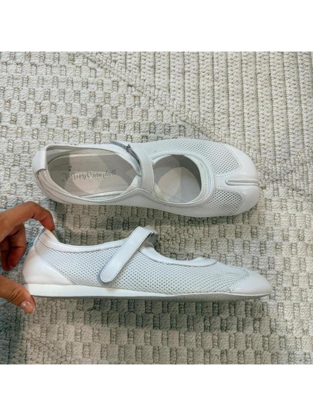 Jeffrey Campbell "Thalion" Mary Jane Tabi Flats in White